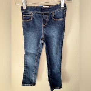 Old Navy Blue Skinny Jeans Adjustable Waist Toddler Girl Size 3T